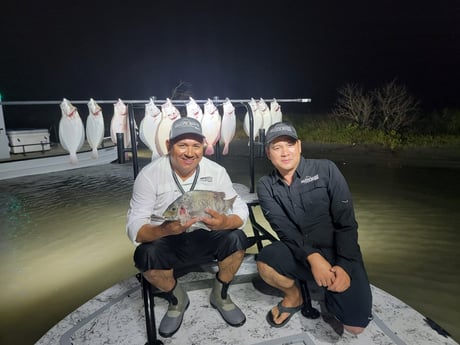 Flounder, Sheepshead Fishing in Rio Hondo, Texas