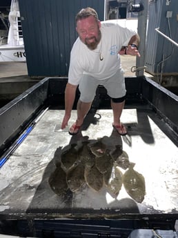 Flounder fishing in Galveston, Texas