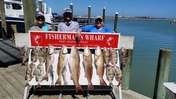 Redfish fishing in Port Aransas, Texas