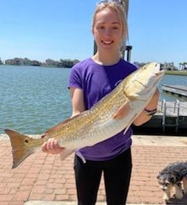 Redfish fishing in Galveston, Texas