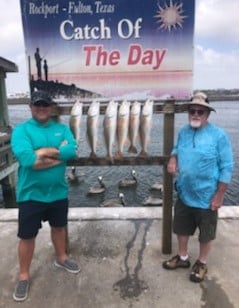 Redfish fishing in Rockport, Texas