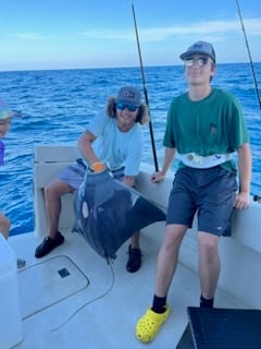 Ray Fishing in Port Aransas, Texas