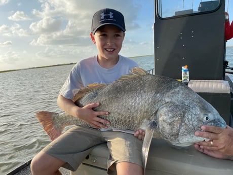 Black Drum fishing in Port O&#039;Connor, Texas