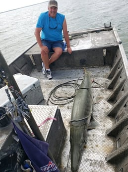 Alligator Gar fishing in Coldspring, Texas