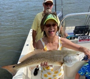 Redfish fishing in Beaufort, North Carolina