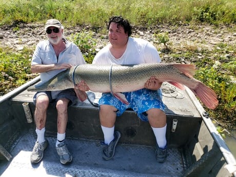 Alligator Gar fishing in Coldspring, Texas