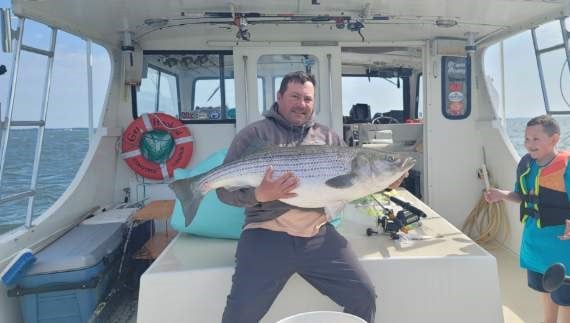 Striped Bass fishing in Reedville, Virginia