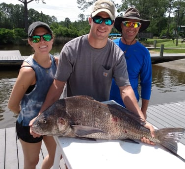 Black Drum fishing in Santa Rosa Beach, Florida