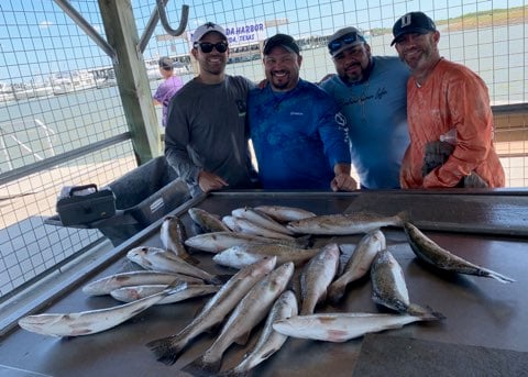 Speckled Trout / Spotted Seatrout fishing in Matagorda, Texas