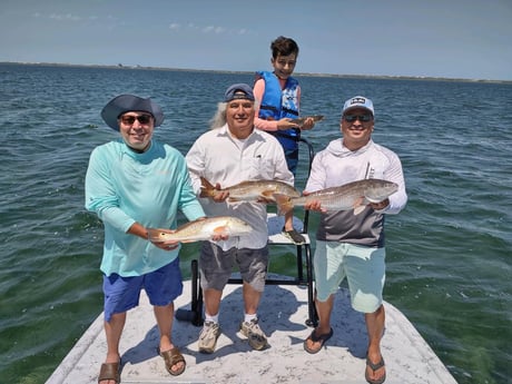 Redfish, Speckled Trout / Spotted Seatrout fishing in South Padre Island, Texas