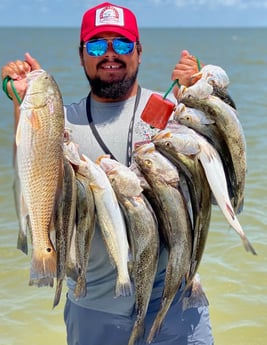 Redfish, Speckled Trout / Spotted Seatrout fishing in Port O&#039;Connor, Texas