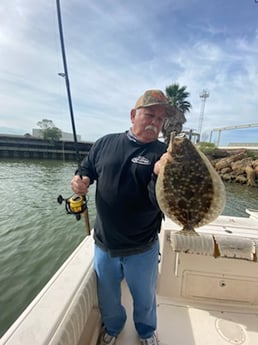 Flounder fishing in Galveston, Texas