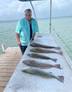 Redfish fishing in South Padre Island, Texas