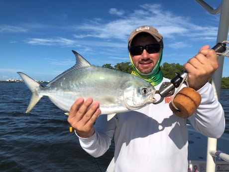 Florida Pompano fishing in Fort Myers Beach, Florida