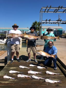 Redfish, Hardhead Catfish fishing in Surfside Beach, Texas