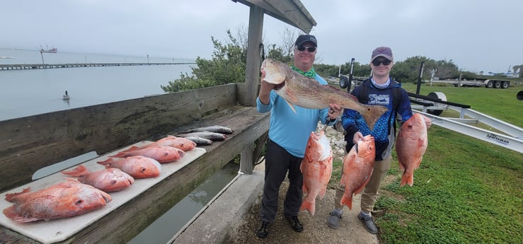 Red Snapper, Redfish fishing in South Padre Island, Texas