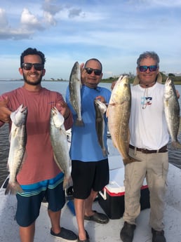 Redfish, Speckled Trout / Spotted Seatrout fishing in Surfside Beach, Texas