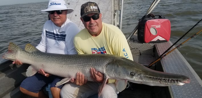 Alligator Gar fishing in Livingston, Texas