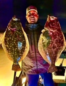 Flounder fishing in Freeport, Texas