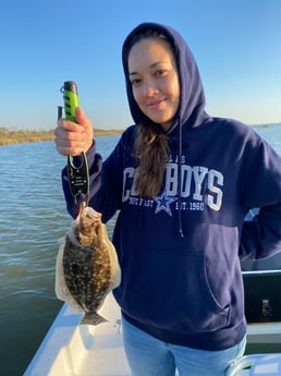 Flounder fishing in Galveston, Texas