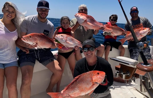 Red Snapper fishing in South Padre Island, Texas