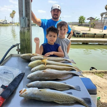 Redfish, Speckled Trout / Spotted Seatrout fishing in Galveston, Texas