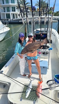 Black Grouper, Kingfish, Mutton Snapper Fishing in Key Largo, Florida