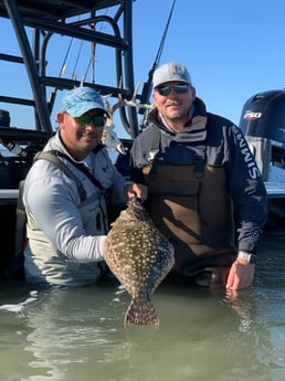 Flounder fishing in Rockport, Texas