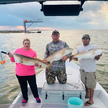 Redfish fishing in Port O&#039;Connor, Texas