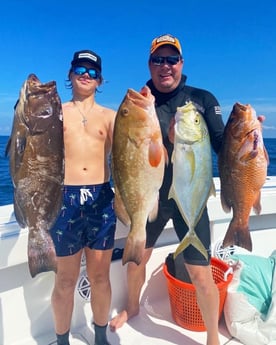 Red Grouper, Yellowtail Amberjack fishing in Islamorada, Florida