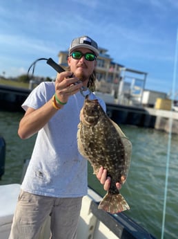 Flounder fishing in Galveston, Texas