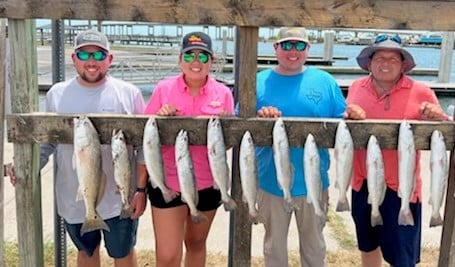 Redfish, Speckled Trout / Spotted Seatrout fishing in Aransas Pass, Texas