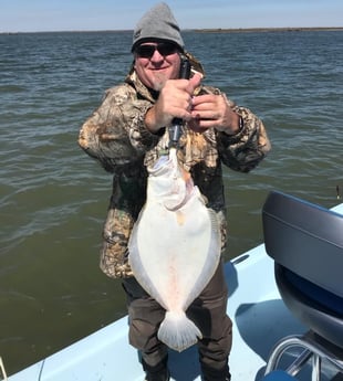 Flounder fishing in Galveston, Texas