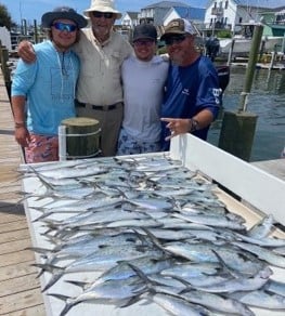 Spanish Mackerel fishing in Beaufort, North Carolina