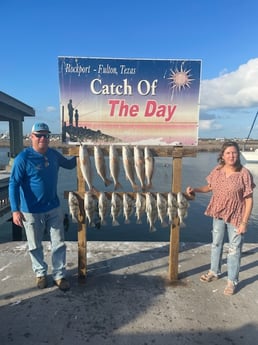 Redfish fishing in Port Aransas, Texas