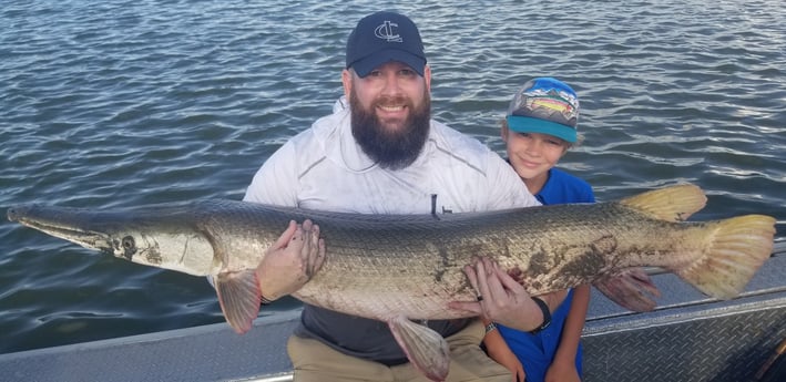 Alligator Gar fishing in Livingston, Texas