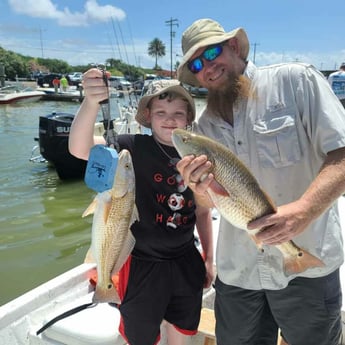 Redfish fishing in Galveston, Texas