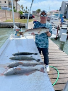 Redfish fishing in South Padre Island, Texas