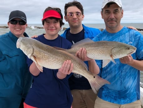 Redfish fishing in Galveston, Texas