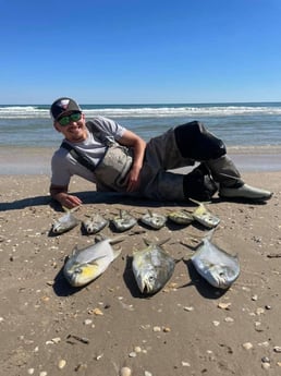 Florida Pompano fishing in Corpus Christi, Texas