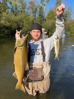 Fishing in Big Rapids, Michigan