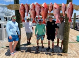 Red Snapper fishing in Orange Beach, Alabama