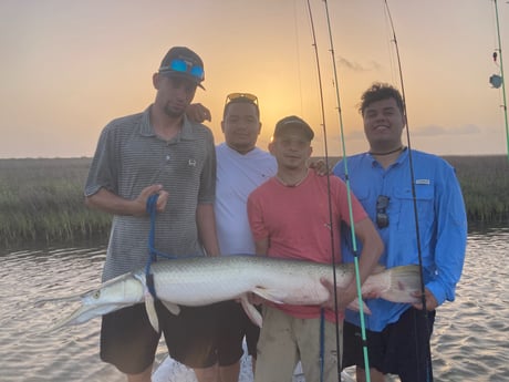 Alligator Gar fishing in Rockport, Texas