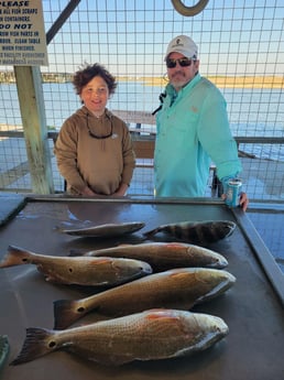 Redfish, Sheepshead, Speckled Trout / Spotted Seatrout fishing in Matagorda, Texas