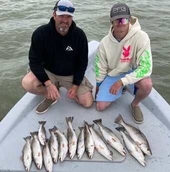 Speckled Trout / Spotted Seatrout fishing in Galveston, Texas