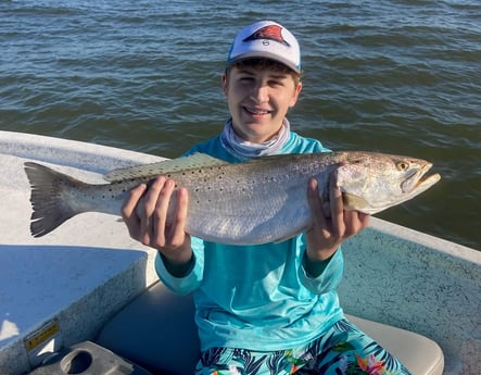 Speckled Trout / Spotted Seatrout fishing in Galveston, Texas