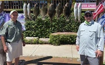 Flounder, Speckled Trout / Spotted Seatrout fishing in South Padre Island, Texas