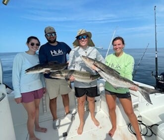 Cobia fishing in Matagorda, Texas