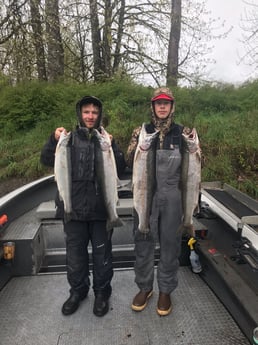 Coho Salmon fishing in Toledo, Washington