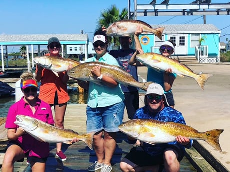 Redfish fishing in Surfside Beach, Texas